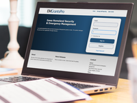 Laptop with EMGrants Website