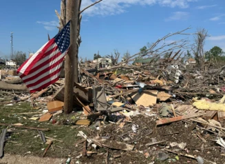 Greenfield, Iowa tornado damage.