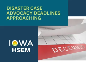 image of a December calendar page and HSEM logo