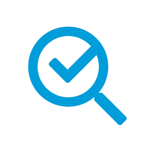 Magnifying Glass with Checkmark Icon