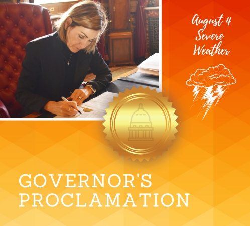 Governor's Proclamation - August 4 severe weather